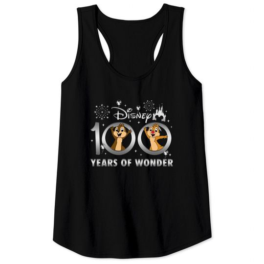 Chip And Dale Tank Tops, Disney 100 Years of Wonder Tank Tops, Disney Vacation Tank Tops