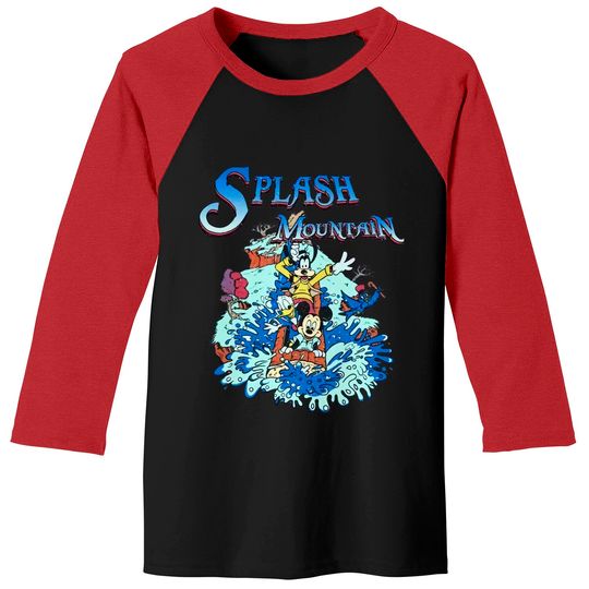 Retro Disney Splash Mountain Baseball Tees, Disney Splash Mountain Family Matching Baseball Tees, Disney Discovies Baseball Tees