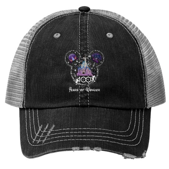 Discover Disney 100 Years of Wonder Trucker Hats, Disney 100th Anniversary Trucker Hats, Disney Trip 2023 Trucker Hats