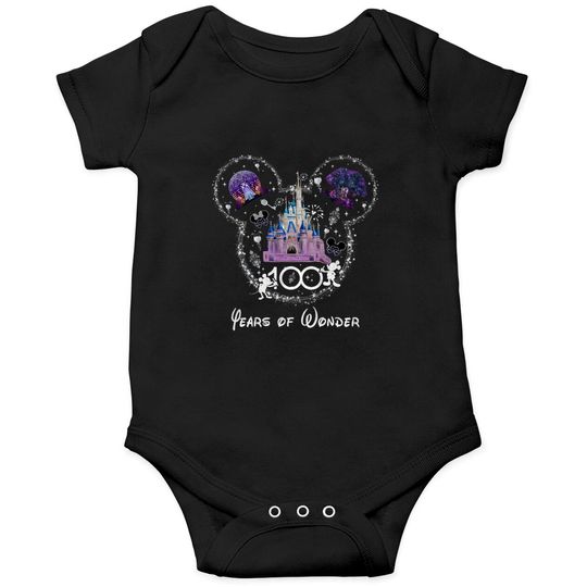 Disney 100 Years of Wonder Onesies, Disney 100th Anniversary Onesies, Disney Trip 2023 Onesies