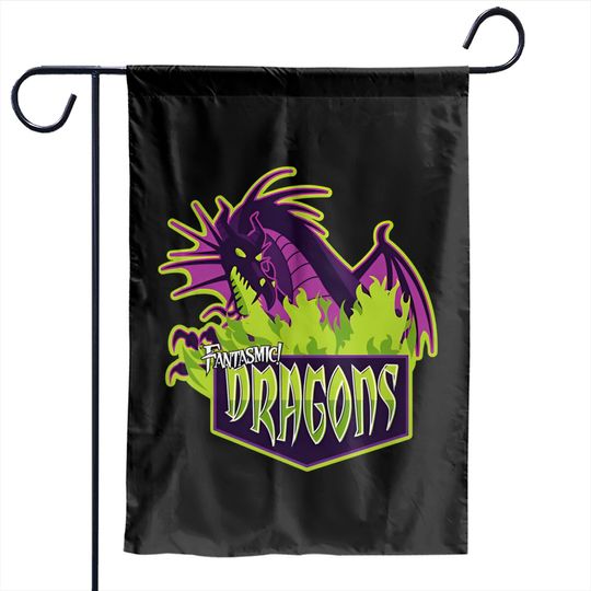 Disney Maleficent Fantasmic Dragon Garden Flags / Disney Villains Garden Flags