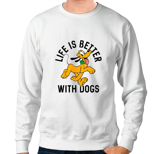 Disney Pluto Life Is Better With Dogs, Mickey And Friends, Disneyland Family Trip Vacation Gift