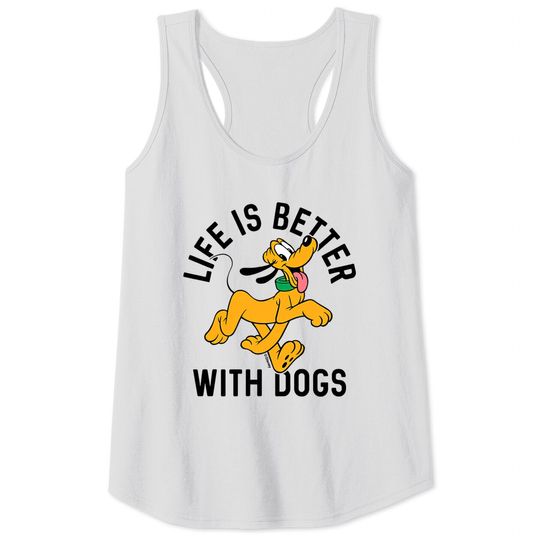Disney Pluto Life Is Better With Dogs, Mickey And Friends, Disneyland Family Trip Vacation Gift