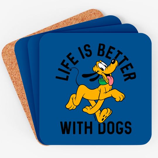 Disney Pluto Life Is Better With Dogs, Mickey And Friends, Disneyland Family Trip Vacation Gift