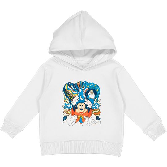 Disney Fantasia Sorcerer Mickey Stay Magical Kids Pullover Hoodies, Fantasmic Disney's Hollywood Studios Kids Pullover Hoodies