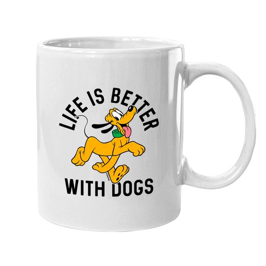 Disney Pluto Life Is Better With Dogs, Mickey And Friends, Disneyland Family Trip Vacation Gift