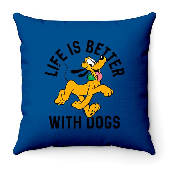 Disney Pluto Life Is Better With Dogs, Mickey And Friends, Disneyland Family Trip Vacation Gift