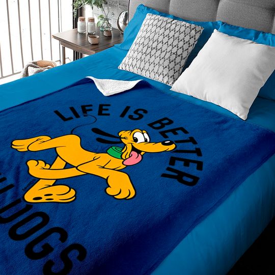 Disney Pluto Life Is Better With Dogs, Mickey And Friends, Disneyland Family Trip Vacation Gift