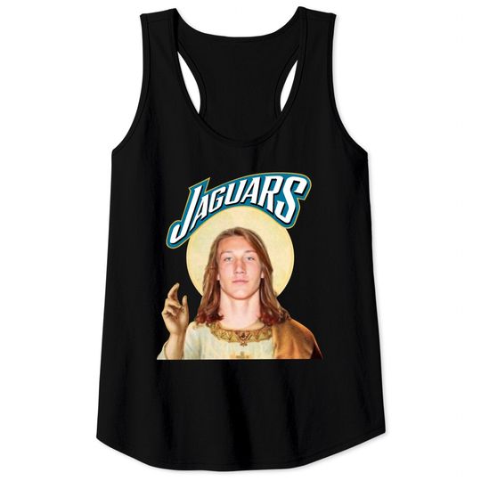 Jacksonville Jesus Trevor Lawarence Jaguar Tank Tops