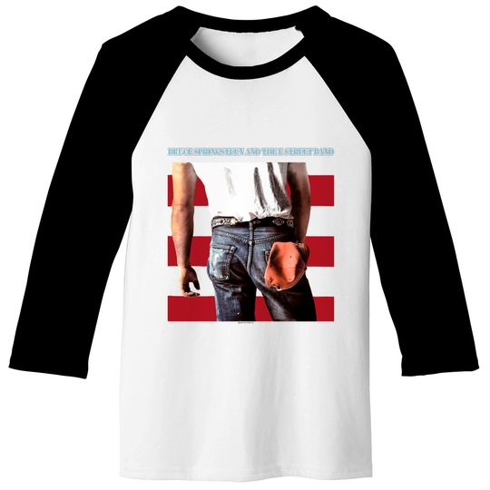 Vintage Bruce Springsteen White Graphic Baseball Tees