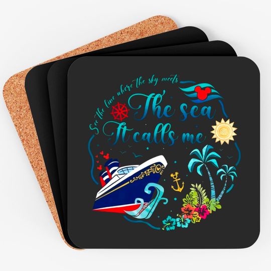 Moana Cruise Coasters, Disney Cruise Coasters, Disney Family Cruise