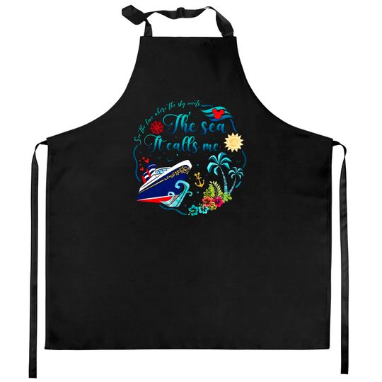 Moana Cruise Kitchen Aprons, Disney Cruise Kitchen Aprons, Disney Family Cruise