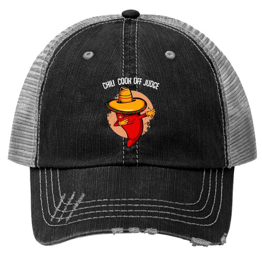 Chili Chili Cook Off Judge - Dabbing Dab Pepper Trucker Hats