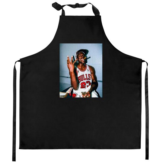 Michael Jordan 3 Peat Cigar Kitchen Aprons