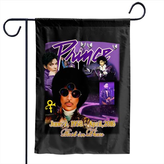 Vintage 90's Prince Purple Raid Garden Flags Prince Purple Roundneck Garden Flags