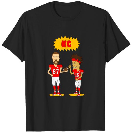 K.ansas City Chiefs Football Travis Kelce and Patrick Mahomes T-Shirt