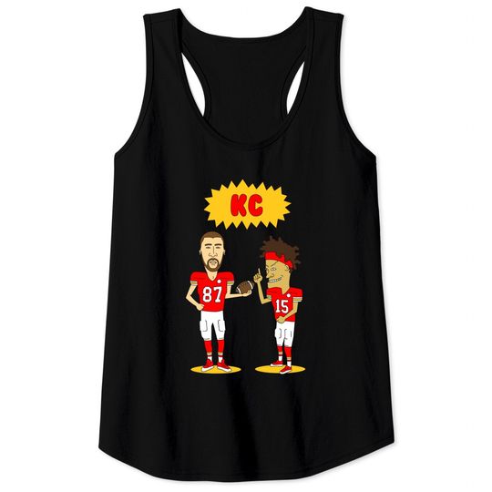 K.ansas City Chiefs Football Travis Kelce and Patrick Mahomes Tank Tops