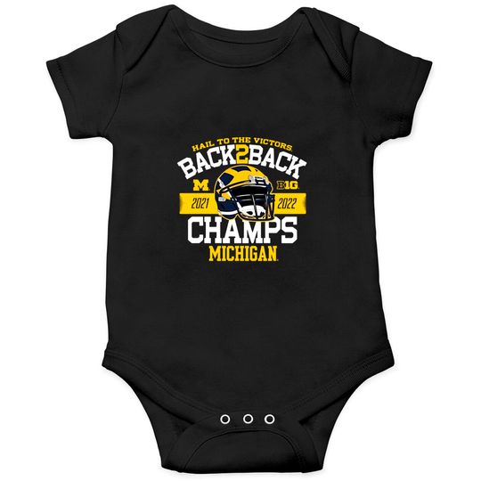 Michigan Back-To-Back Big Ten Championship Onesies