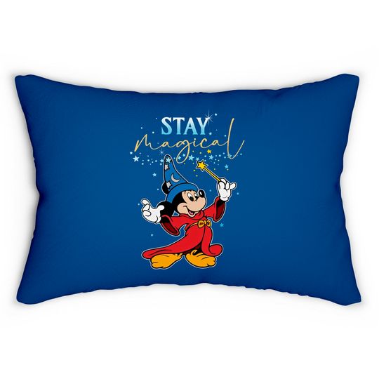 Disney Fantasia Sorcerer Mickey Stay Magical Lumbar Pillows, Fantasmic Disney's Hollywood Studios Lumbar Pillows