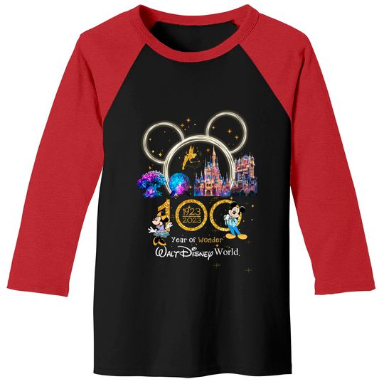 Disney 100 Years Anniversary Baseball Tees, The Story of Disney 100 years of Wonder Baseball Tees
