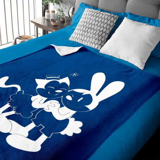 Disney Baby Blankets, Oswald the Lucky Rabbit, Oswald and Ortensia Baby Blankets