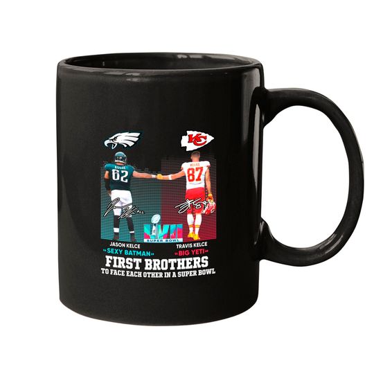 Travis Kelce vs Jason Kelce Mugs, kelce brothers Mugs, Jason Kelce Mugs