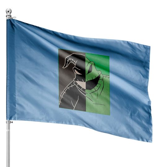 Disney Oogie Boogie House Flags, Nightmare Before Christmas House Flags