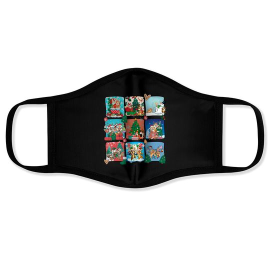 Chip & Dale Christmas Face Masks, Disney Couples Face Masks, Disney Trip Face Masks