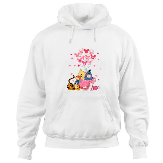 Valentine Disney Winnie The Pooh Hoodies Pooh Eeyore