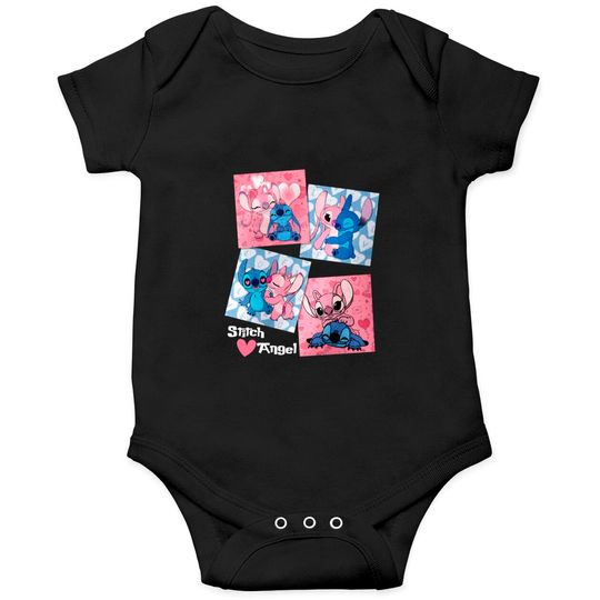 Stitch And Angel Valentine Onesies, Stitch Valentine Onesies, Disney Stitch Sweatshirt