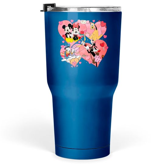 Discover Disney Mickey and Friends Valentine Tumblers 30 oz, Disney Valentine Matching Sweatshirt