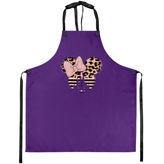 Minnie castle Sweatshirt,Disneyworld Sweatshirt, Minnie Ear Aprons,Leopard cheetah print