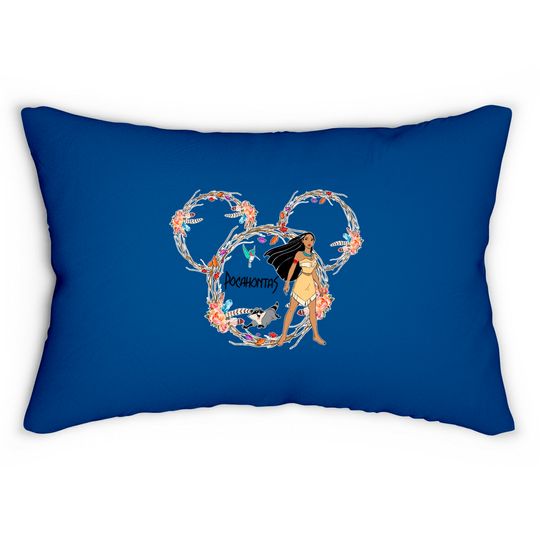 Disney Princess Mickey Head, Pocahontas Lumbar Pillows, Princess Pocahontas Lumbar Pillows