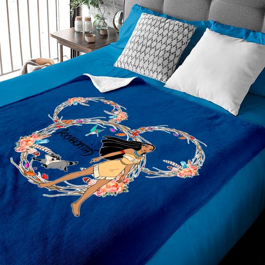 Disney Princess Mickey Head, Pocahontas Baby Blankets, Princess Pocahontas Baby Blankets