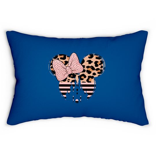 Minnie castle Sweatshirt,Disneyworld Sweatshirt, Minnie Ear Lumbar Pillows,Leopard cheetah print