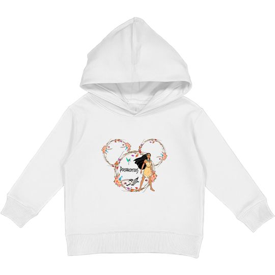 Disney Princess Mickey Head, Pocahontas Kids Pullover Hoodies, Princess Pocahontas Kids Pullover Hoodies