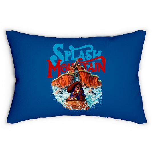 Splash Mountain Vintage Lumbar Pillows, disney mountains, Disney Park Lumbar Pillows