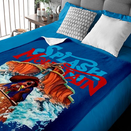 Splash Mountain Vintage Baby Blankets, disney mountains, Disney Park Baby Blankets