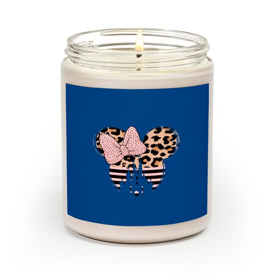 Minnie castle Sweatshirt,Disneyworld Sweatshirt, Minnie Ear Scented Candles,Leopard cheetah print