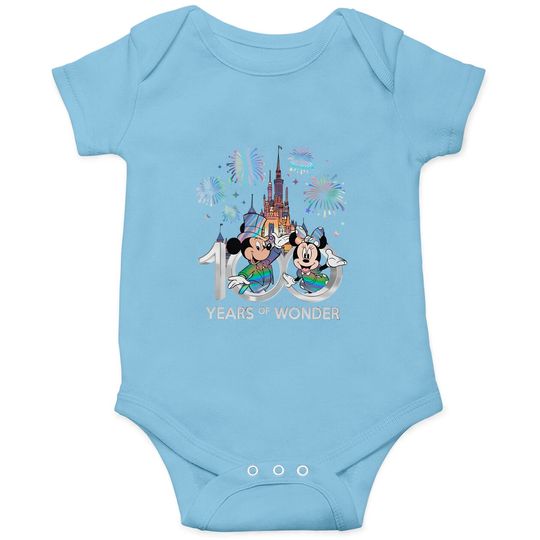 Comfort Colors Disney 100 Years of Wonder Onesies, 100th Disney Anniversary Onesies