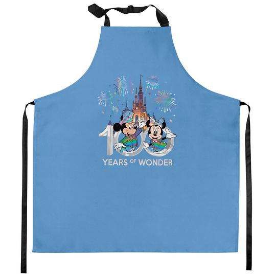 Comfort Colors Disney 100 Years of Wonder Kitchen Aprons, 100th Disney Anniversary Kitchen Aprons
