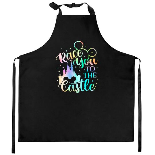 Race You to the Castle- 50th Anniversary- Disney World Kitchen Aprons