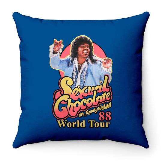 Mr. Randy Watson Sexual Chocolate Summer Tour '88 Throw Pillows