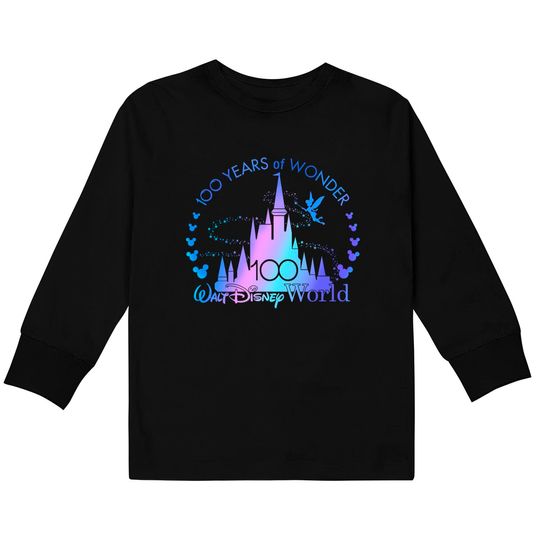 Disney 100th Anniversary Kids Long Sleeve Kids Long Sleeve T-Kids Long Sleeve T-Shirts