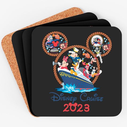 Disney Cruise 2023 Coasters, Mickey Cruise Coasters