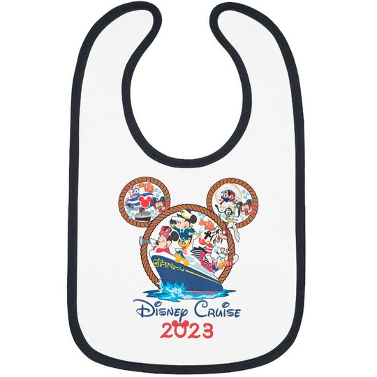 Disney Cruise 2023 Bibs, Mickey Cruise Bibs
