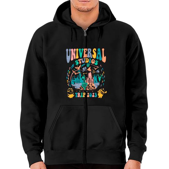 Universal Studios 2023 Zip Hoodies, Universal Studios Zip Hoodies, Disney Trip 2023 Zip Hoodies