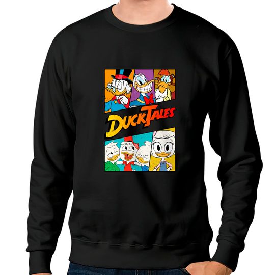 Vintage Disney Ducktales Group Panels Retro Ducktales Sweatshirts