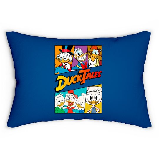 Vintage Disney Ducktales Group Panels Retro Ducktales Lumbar Pillows