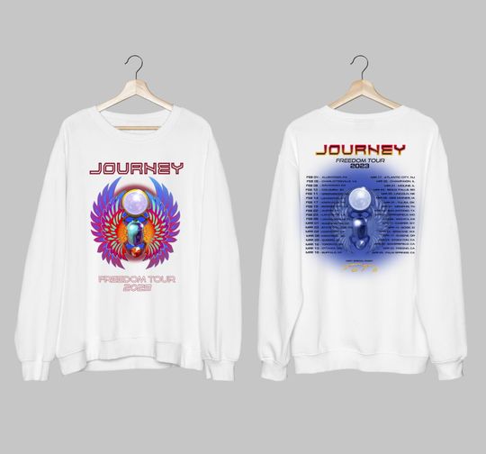 Journey Freedom Tour 2023 Tee, Journey 50th Anniversary, Journey Tour 2023